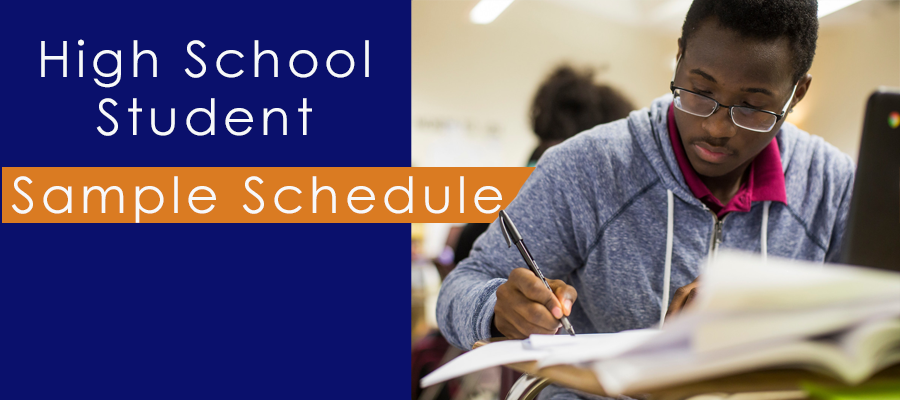 High School Student Sample Schedule 
