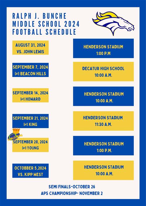 Football schedule