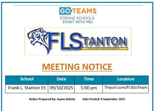 9/10/25 Meeting Notice
